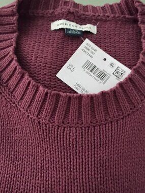 NEW!!! AMERICAN EAGLE COLOR WINE CREW NECK SWEATER - SIZE L